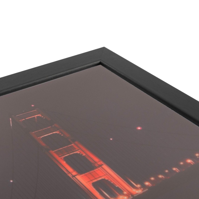 ArtToFrames 13x13 Inch Black Picture Frame, This 1.25 Inch Custom