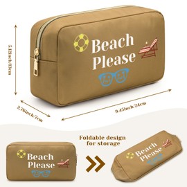 Beach Makeup Bag Beach Gifts for Women Beach Lover Gift Beach Bags Sunshine Beach Trip Gift Nature Lover Gift Beach Vacation Gifts for Women Her Sister Daughter Friend Cosmetic Bag for Beach