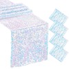MoKoHouse White Table Runner for Mermaid Party Decoration - 4