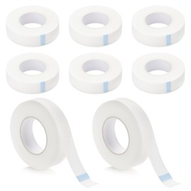 AHHALFFY Eyelash Tape 8 Rolls Lash Tape for Eyelash Extensions, Flexible Super Thin, 0.5 Inch x 10 Yards, Easy to Tear, Perfect for Lash Extensions, Makeup, Salons DIY Beauty