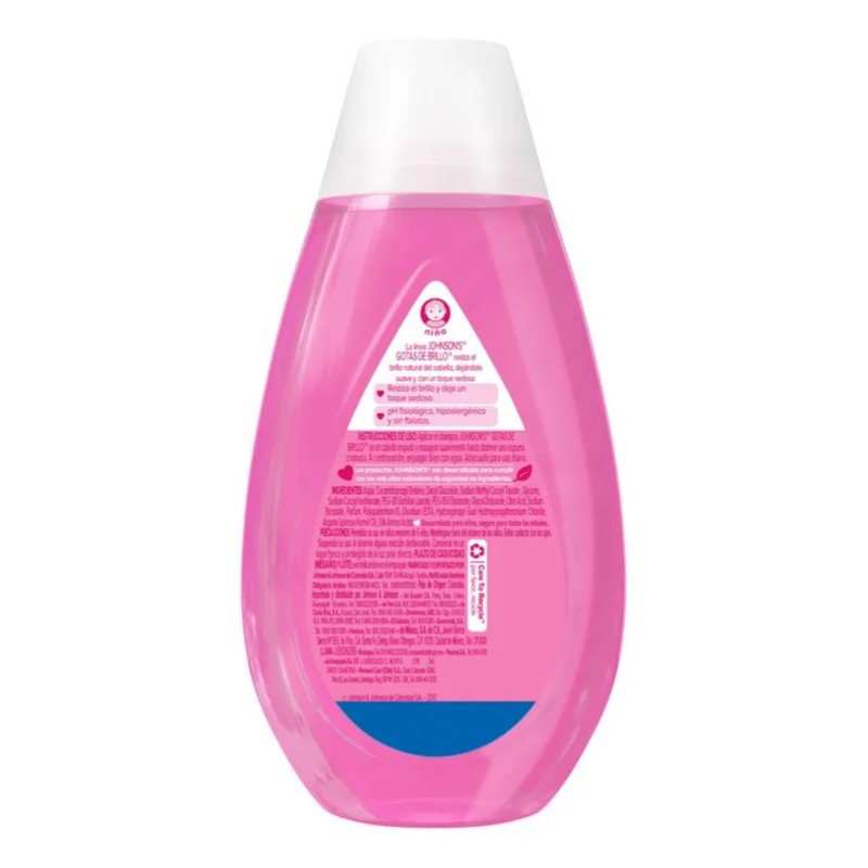 Shampoo Infantil JOHNSON'S Gotas de Brillo 200 ml