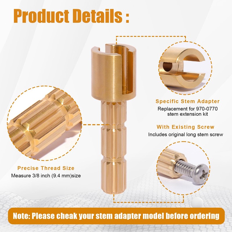 970-0770 Stem Adapter Compatible with Pfister Shower valve Trim Handle