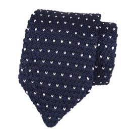Ctskyte - Corbata de punto para hombre, estilo clásico, elegante, informal, formal para novio, Corazón azul marino., Talla única