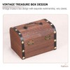 GANAZONO Money Pirate Treasure Wooden Stash 2Pcs Light Brown Wooden