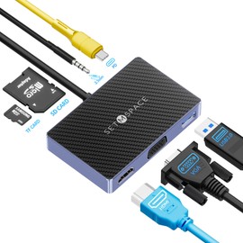 Estación de acoplamiento multifuncional tipo C para portátiles (7 en 1)