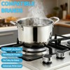 Gas Stove Burner Caps Set, 4PCS Cooker Hat Set Metal