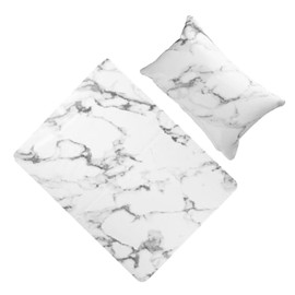 WOONEKY Hand Pillow for Manicure Nail Arm Rest Stand Leather Nail Table Mat Perfect for Salon