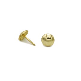 upholstery nails Brass Plated (Gold) Pack of 90 1/3 250 9 mm