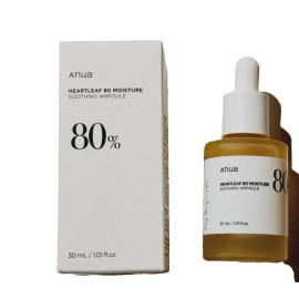 anua 2 PACK Anua Heartleaf 80 Moisture Soothing Ampule 80% 30 ml EXP 09/2026