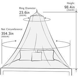 Mosquito net, mosquito nets for bed, mosquito net single bed, suitable for single bed, double bed, children's bed, large mosquito net
