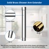 Hibbent All Metal 6 Inch Shower head Extension, Solid Brass