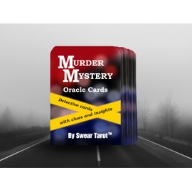 Swear Tarot Murder Mystery Oracle Cards True Crime Detective Cards with Clues and Insights, 56 Cards, Premium Cardstock, Made in USA