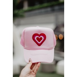 KATYDID Heart Stack Chenille Patch Foam Trucker Hat