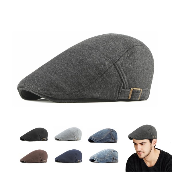 Siribelle Barrett Men's Flat Cap Adjustable Flat Cap Vintage Beret