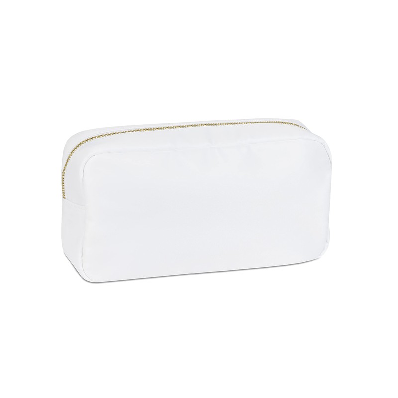 Bolsa o bolsa de nailon blanco para novia, Blanco, Cremallera