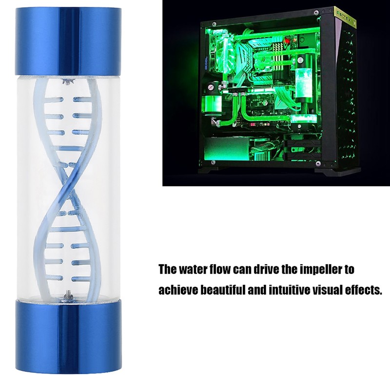 Water Flow Meter Multiple Color Metal Spiral G1/4 Female Thread