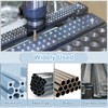 sourcing map 2pcs Straight Flute Thread Tap, M1.6 x 0.35