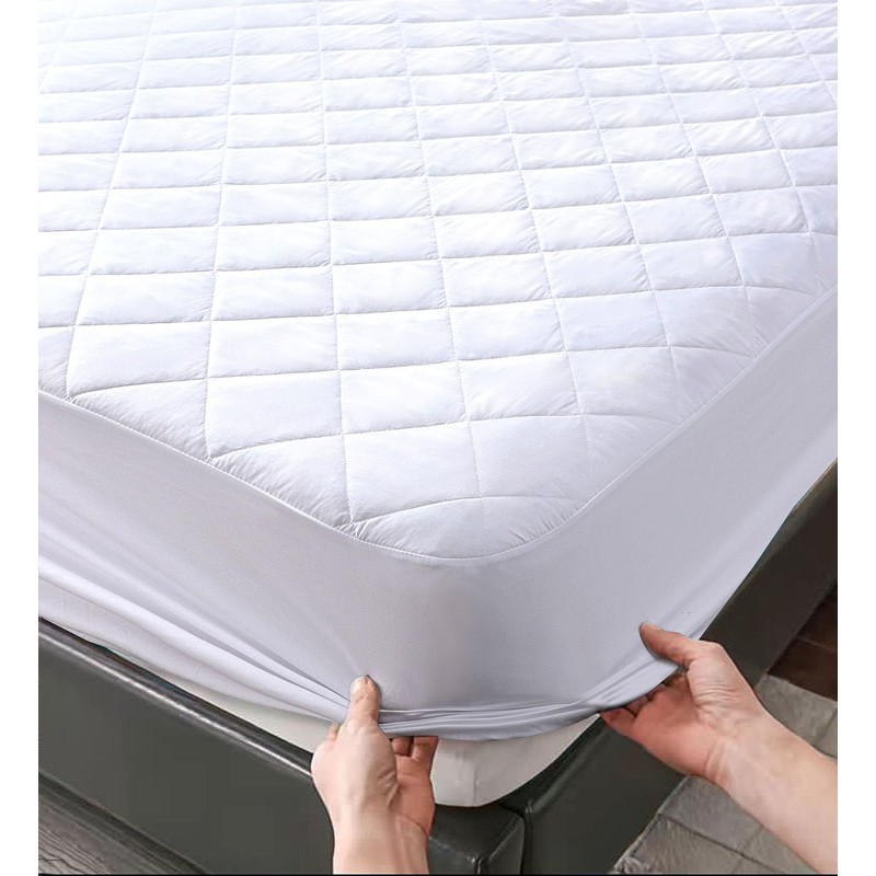 Linen Home Mattress Protector Single Bed (90x190cm) 40cm Extra Deep