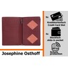 Josephine Osthoff Men's Leather ID Holder, Passport Case, Portrait Format,