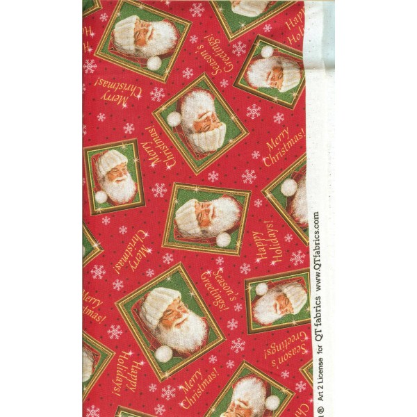 CUTE! CHRISTMAS SANTA IN PICTURE FRAMES - RED - BTHY