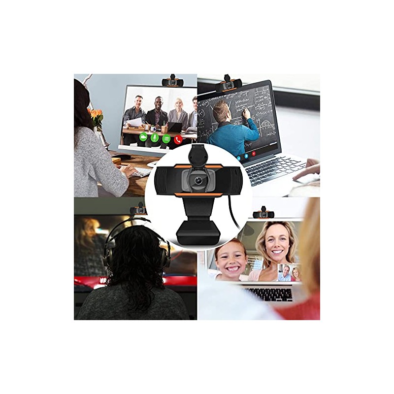 1080P HD Cámara Web, MTQ Webcam PC con Microfono,Cámara de