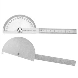 Regla del transportador, Acero Inoxidable Herramienta del buscador de ángulo de la Regla de medición del Brazo del transportador de 0-180 Grados