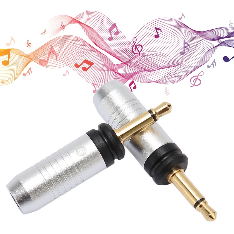 3.5mm Repair Plug Solder Type Gold Plated Replacement Mono Male