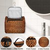 cfpolar Toiletry Bag for Women, Leopard Cheetah Hanging Travel Toiletry