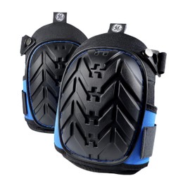 GE Pro Knee Pads: Heavy-Duty Gel Core Knee Pads for Work, Construction, Flooring Gardening Non-Slip Thick PVC Cap, Soft Foam Padding, Quick-Release Clips Adjustable Neoprene Straps for All-Day Comfort