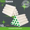 ToolSpace 10 x Velour Paint Rollers, 15 cm, Paint Roller,