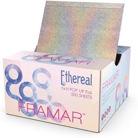 Framar Ethereal Pop Up Hair Foil, hojas de papel de aluminio, láminas para el cabello para resaltar - 500 hojas de papel de aluminio