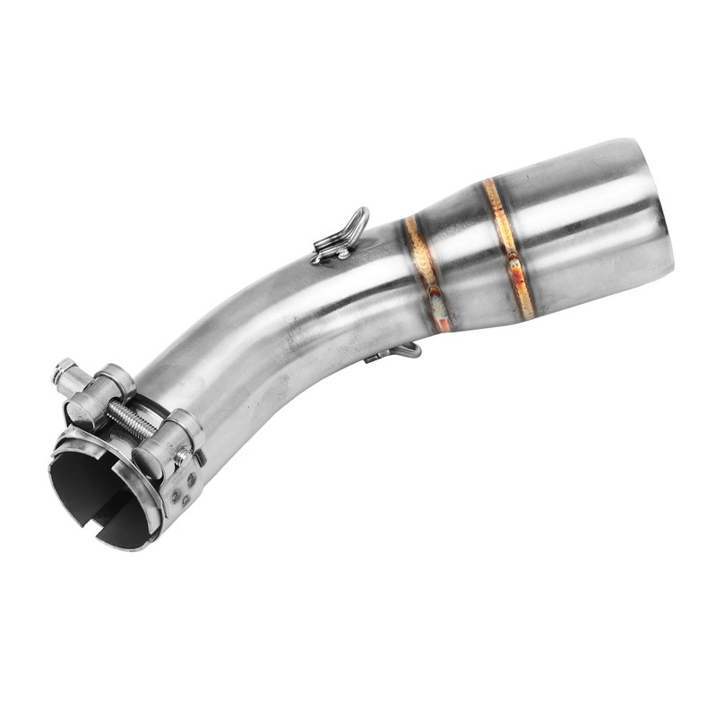 Motorcycle Exhaust Middle Pipe Rustproof Heat Resistant Low Noise Replacement