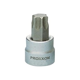 Proxxon 23 753 1/4" TTX Socket and Tips, Unviolable, Size TTX 8, Total Length 33 mm