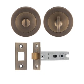 Carlisle Brass UDP/BATH30/AB Ultimate Door Privacy Pack in Antique Brass Turn and Release