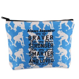 WCGXKO Wrestling Gift Wrestling Lover Gift Wrestling Sports Gift Wrestling Zipper Pouch Makeup Bag (Wrestling Blue CA)