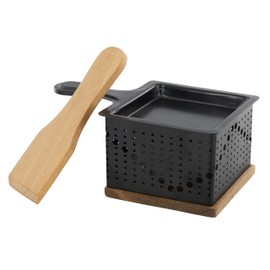 COOK CONCEPT - Raclette a candela individuale, dispositivo di cottura portatile, ideale per campeggio e picnic, facile da usare e da pulire, taglia unica, nero