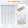 Plastic Strip Door Curtain Kit 9PCS, 48" Width X 84"