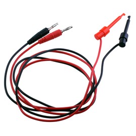 Tekpower TL18 Banana Plugs to Minigrabbers Test Leads, 38 Inches, 2 Sets per Pack