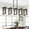 Poroulux Farmhouse Kitchen Island Lighting Black Dining Room Lights Ceiling