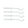 4X Universal Designer Radiator Wall Mount Brackets (White) with Fixing