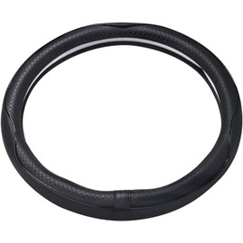 Esewalas Funda universal para volante de coche, cuero antideslizante, protector de volante de estilo deportivo, accesorios para interiores, negro