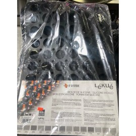 LeKue NEW LeKue Mini Tartelette 60 Cavity Platinum Silicone Mould Sheet #9311