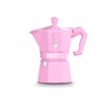 Bialetti Mocha Exclusive Pink 6 Cup Open Fire (Coffee Maker,