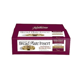 B & H Publishing Group 101348 Communion - Remembranceware - Brasstone Bread Plate Insert For Small Group Communion