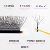 Curacoro 5D W-Shaped Clover Eyelashes Extension | 0.07mm Thickness |