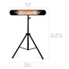 Briza Infrared Electric Patio Heater - Indoor/Outdoor Heater - Portable