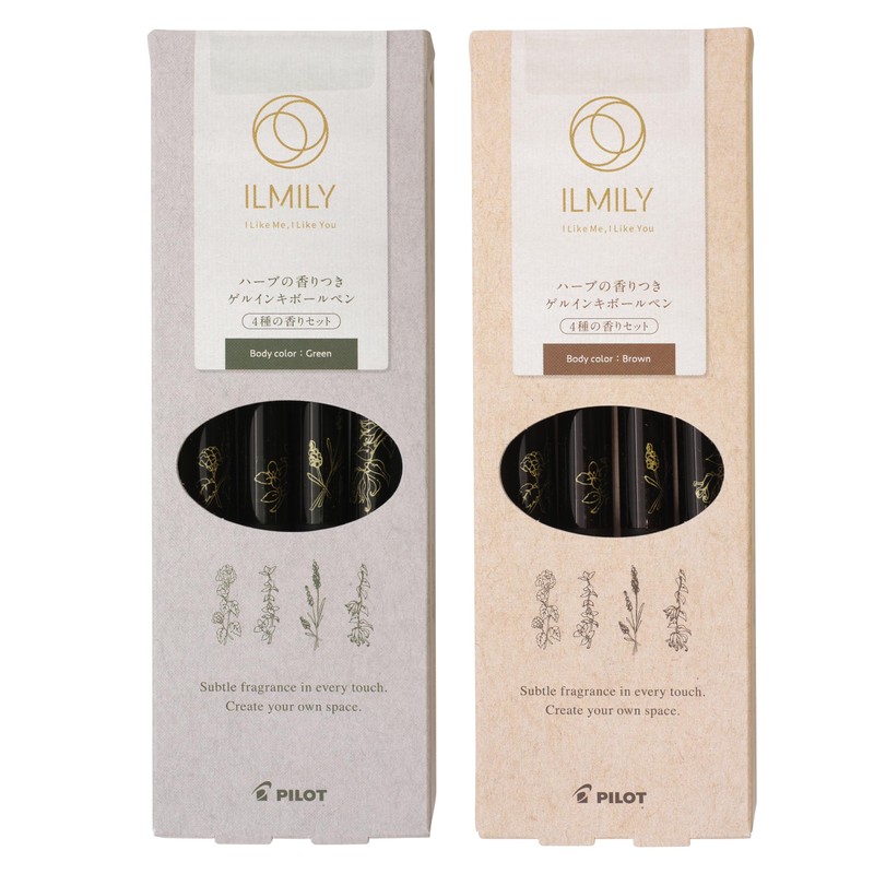 PILOT Gel Ink Ballpoint Pen ILMILY Herbal Scented Set of