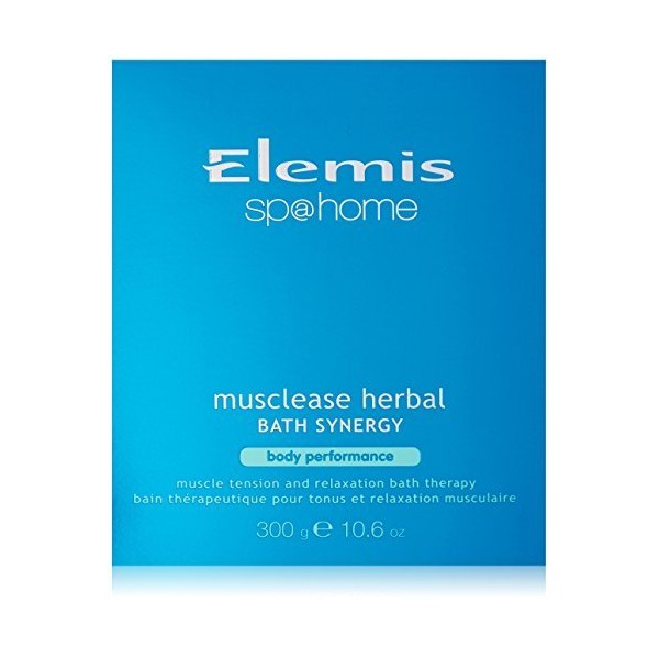 ELEMIS Musclease Herbal Bath Synergy | Calming Muscle Tension and Relaxation Therapy Soak Relieves Aches, Pains and Tension Post-Workout | 10 Sachets