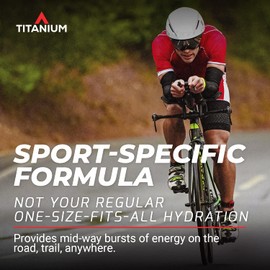 TITANIUM Terra Prime Hydration Drink Mix - Carbohydrate Powder & Electrolyte Mix - Sports Drink Powder for Cycling, Running, Triathlon, Hiking (25.2 oz, 30 Servings) - Endurance Drink - Gluten Free
