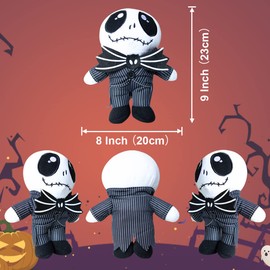 Jack Skellington Plush Doll 9''，The Nightmare Before Christmas,Pumpkin King Plush Stuffed Toys Dolls (Small)